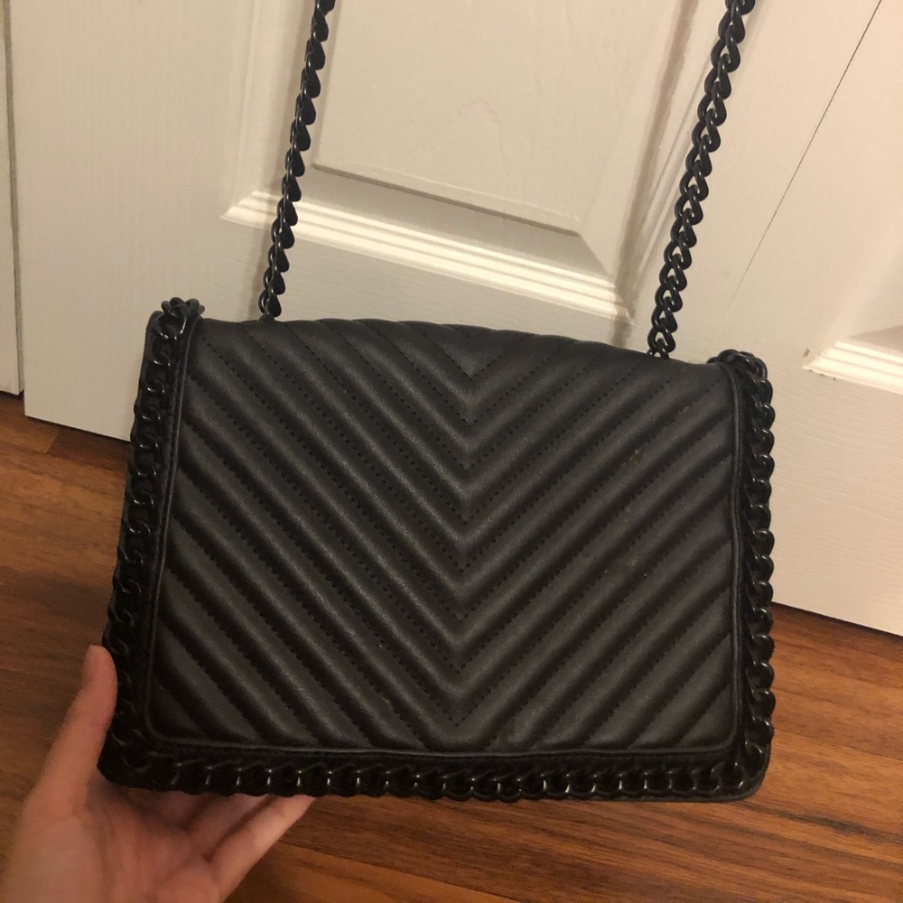 ALDO black chain purse